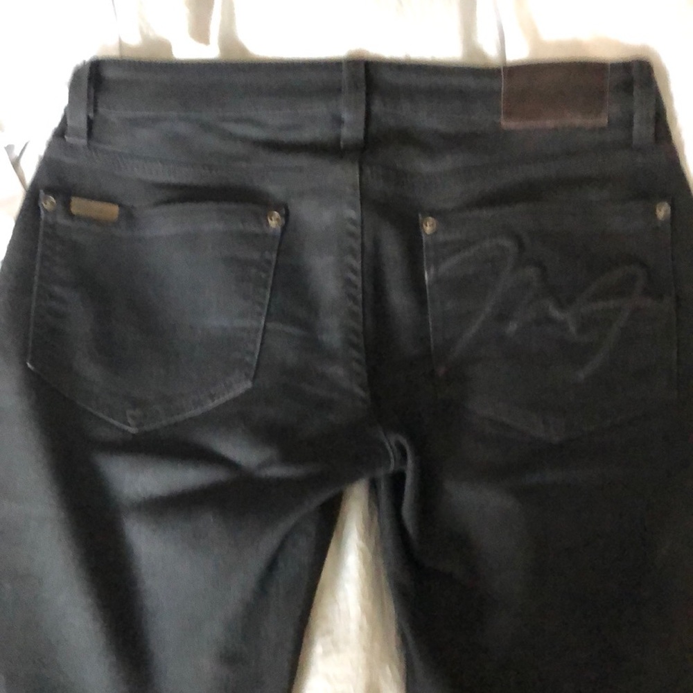 Max Azaria black coated jeans